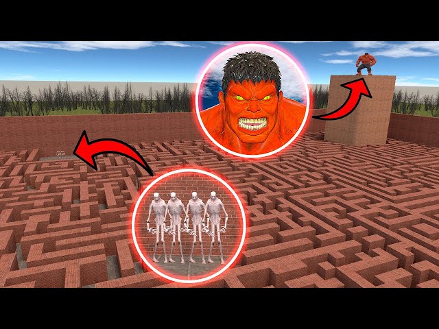 SCP-096 VS RULK (RED HULK)!? in Garry's Mod