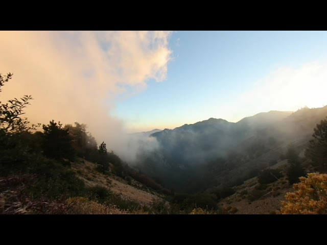 Mountain clouds timelapse - 180vr - shot for VR-headset