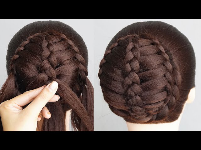 Latest Braided Bun Hairstyle For WOMEN | New And Easy Hairstyle For Long Hair