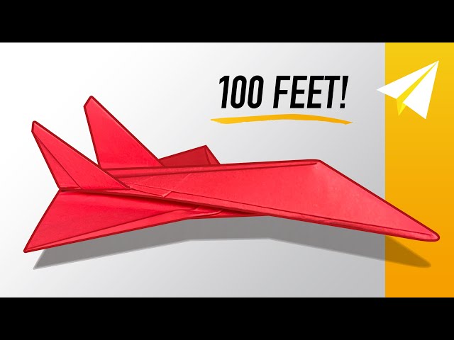 Epic Jet Paper Airplane Flies OVER 100 FEET! How to Make Elexi, by Competition Winner Alex Karlsen