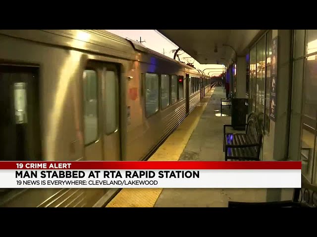 Male stabbed at RTA West 117th Rapid Station