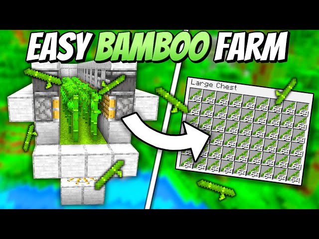 Automatic Bamboo Farm - Minecraft 1.21+ Tutorial