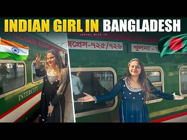 Indian girl in Bangladesh 🇧🇩 Bangladesh Railway 🚃 Dhaka to Khulna Train Journey