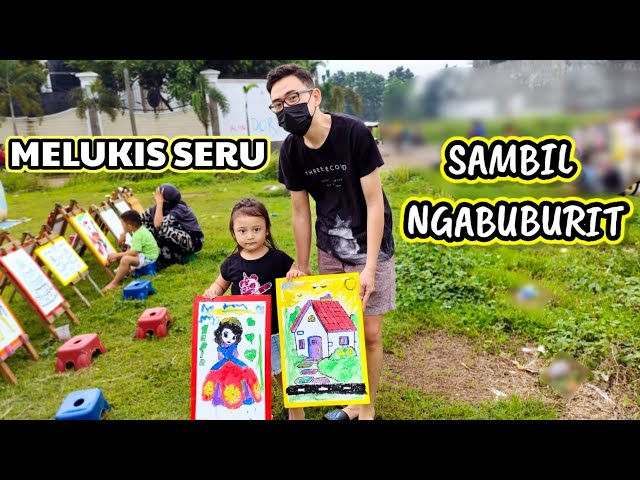 MELUKIS SERU SAMBIL NGABUBURIT