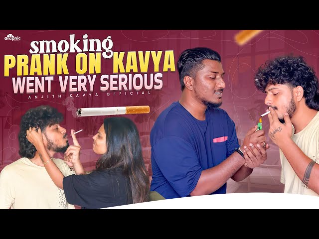 Smoking prank on Kavya Went very Serious #trending #prank #explore #viralvideos #anjithkavya #duggu