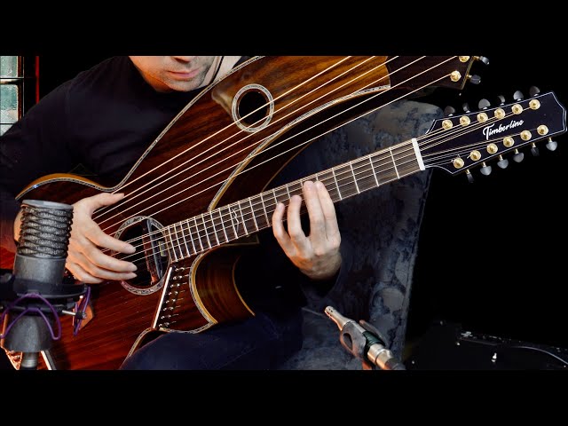 Hallelujah - 26 String Harp Guitar Cover - (Meditative Version)