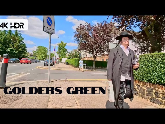 Exploring Golders Green: Vibrant Walking Tour of London's Jewish Community on Sunny Day