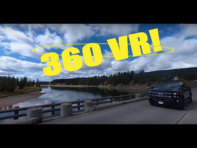 Fishing Bridge to Mud Volcano on Yellowstone's Grand Loop -360 VR!