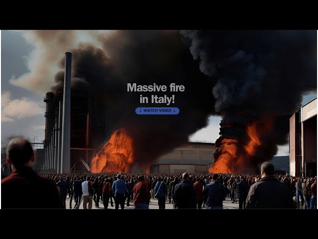 Ecological disaster in Bolzano, Italy! fire affects the factory!