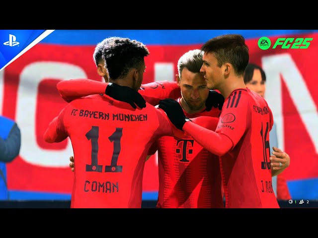 Harry Kane Shines in Bayern Munich vs RB Leipzig | Third-Person Gameplay | EA FC 25