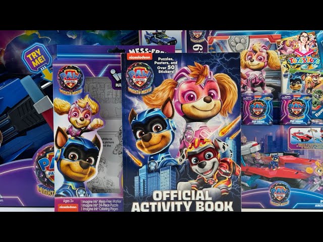 Paw Patrol The Mighty Movie Toy Collection Unboxing Review | Chase Mighty Transforming Cruiser