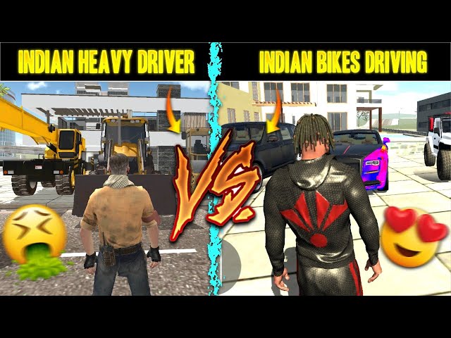 INDIAN BIKE DRIVING 3D VS INDIAN HEAVY DRIVER 🔥 | WHICH ONE IS BEST? 🤔 | MAXER