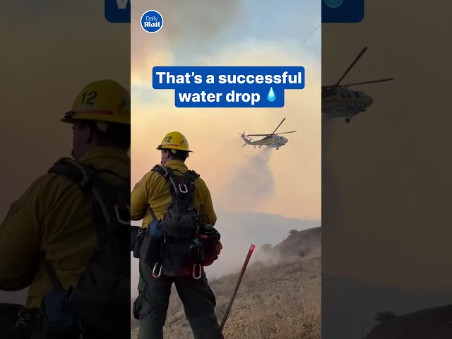 Aerial firefighters tackle California wildfire