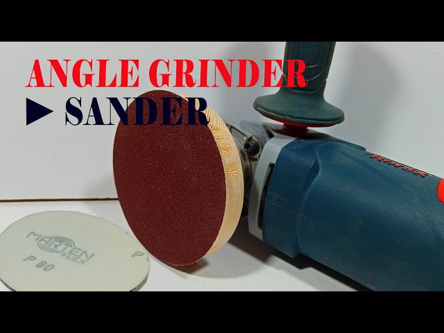 How to Convert Angle Grinder to sander | How to Make Wooden Disc Sander For Angle Grinder