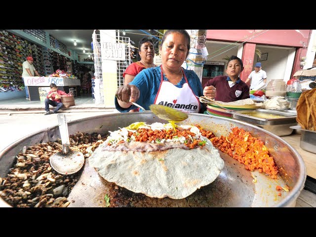 EXTREME Mexican Street Food in Oaxaca | INSANE Mexican Street Food Tour in Oaxaca, Mexico