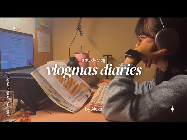 vlogmas diaries ep. 4: basically a study vlog because I'm a uni student and exam season is close