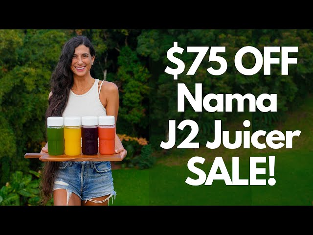 Nama J2 Juicer $75 Off SALE 🌱 Ends January 25th! 🥳 Join My 21-Day Raw Vegan & Juicing Challenge!