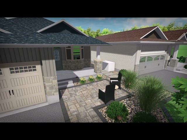 Kemptville Front Yard with Seating