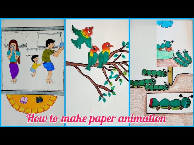 [Paper diy] Animation making with paper Tutorial✓ A collection of making paper games