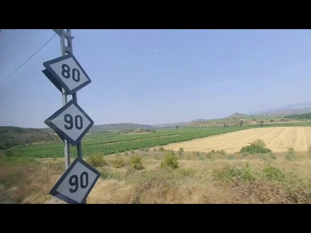 Train from Barcelona to Bilbao virtual travel Part Two #vr180 stereoscopic 3d