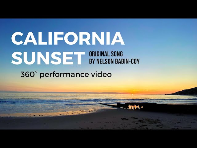 California Sunset (360° video)