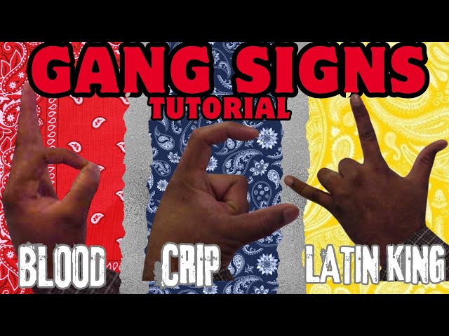 GANG SIGNS MEANINGS (BLOOD   CRIP   LATIN KING   MS-13)