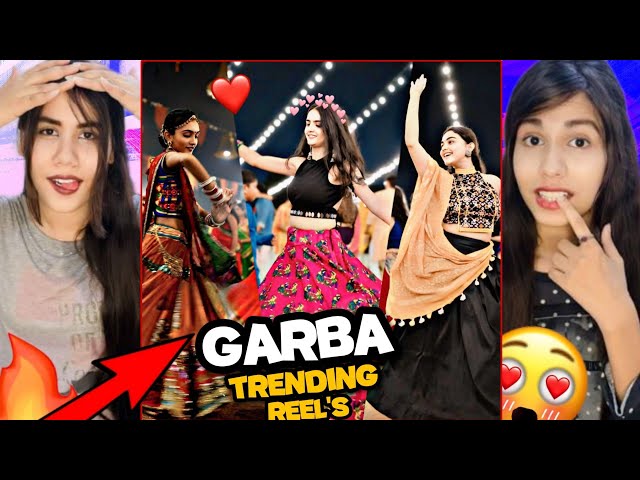 Navratri Special Instagram Trending Reels  Reaction 😮 | Garba Videos | Best garba Shorts ♥️|PAKISTAN