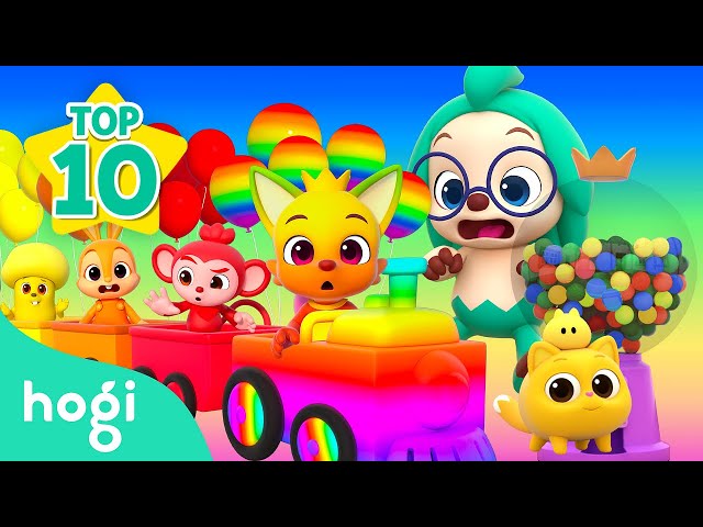 BEST SONGS of the MONTH｜Colors Train, Balloons and More｜Hogi Pinkfong