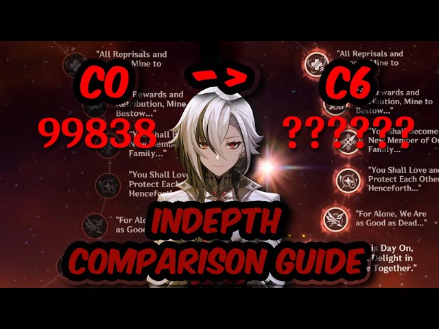 Arlecchino Constellation Comparison| C0 vs C6 Arlecchino