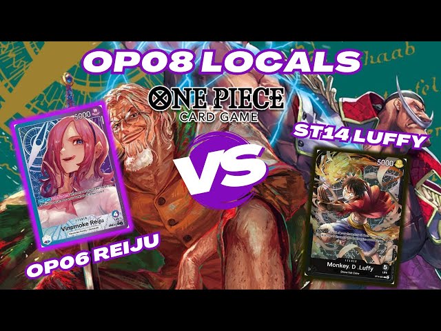 OP06 Reiju @RubberSoulTCG  vs ST14 Luffy | One Piece TCG | OP08 Locals Gameplay