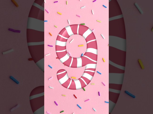 Candy Countdown Fun! | 9 to 0 Sweet Timer 🍭 #countdown #shorts