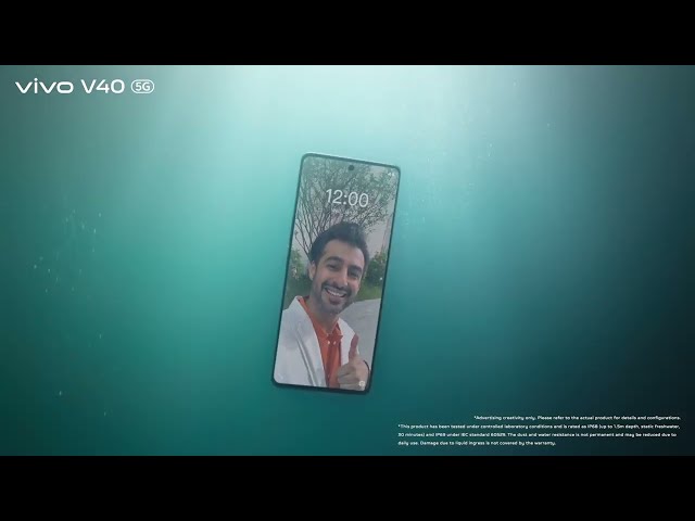 Water? Dust? Bring it on | vivo V40 5G with IP68 & IP69 rating