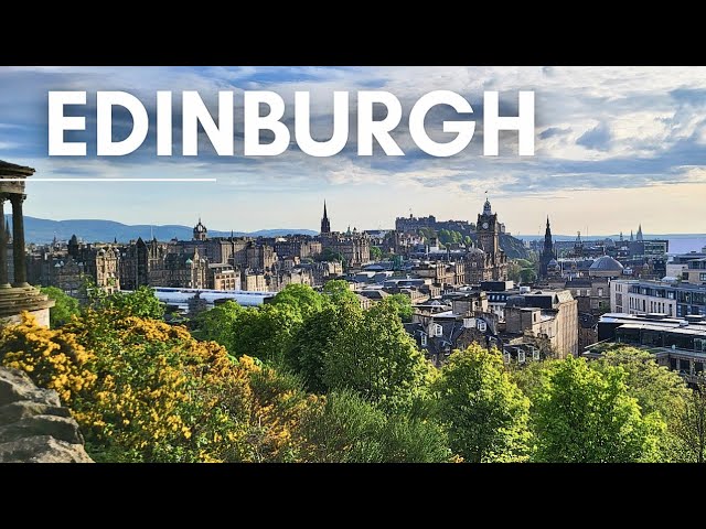 The Best Edinburgh View - Calton Hill | Edinburgh Scotland