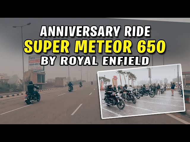 Anniversary Ride Super Meteor 650 from Royal Enfield