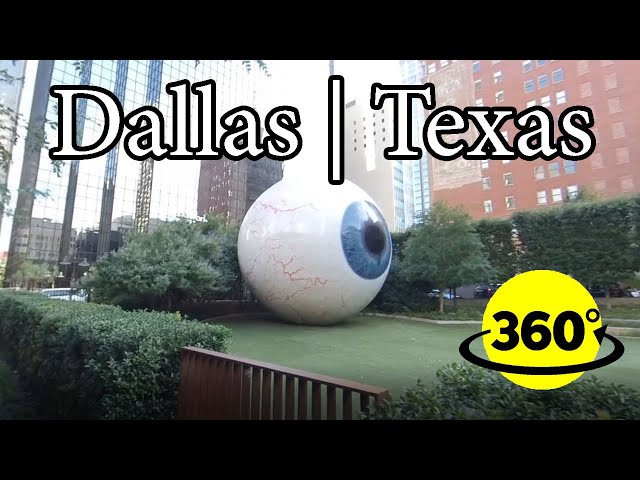 360° Video | Somebody is watching us! Giant Eyeball in Dallas, Texas