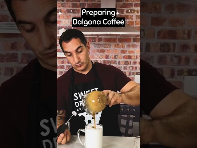 Preparing Dalgona Coffee : Quick And Easy