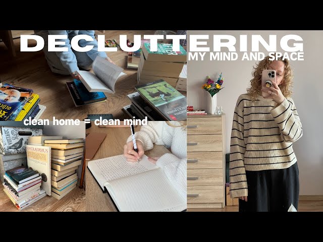 Clean my room with me 📦 decluttering and organising my books, makeup boxes and much more