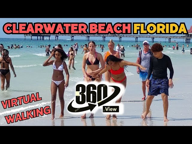 360º View 🏝 Discover Clearwater Beach USA 🇺🇸 Florida in 360° 🏝  Virtual Reality 🎥