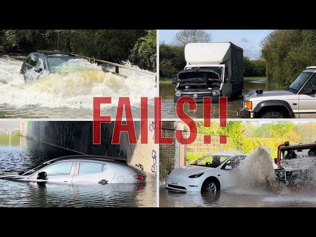 FAILS ONLY Compilation!! || Vehicles vs Floods || UK Flooding