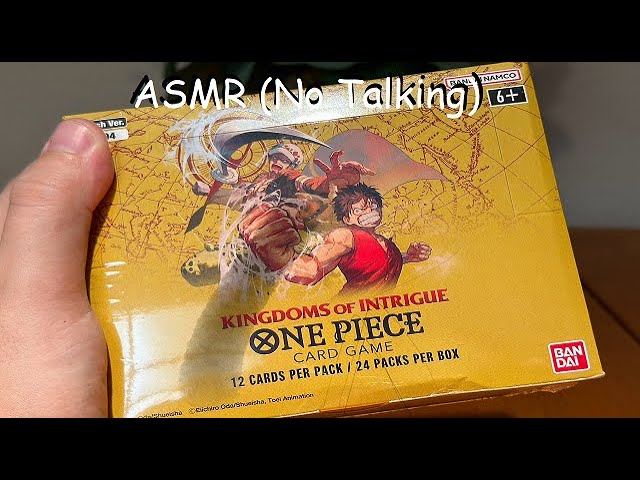 ASMR One Piece Booster Box Card Opening OP-04 (No Talking)