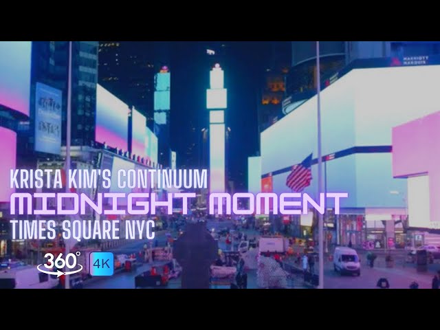 Krista Kim's Midnight Moment in Times Square - 360° (4K)