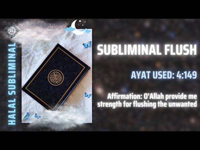 UPDATED - Subliminal Flush | Halal Subliminal 2.0