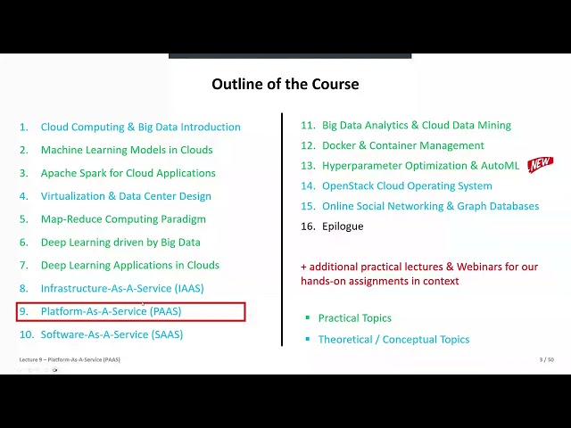 2024 Cloud Computing and Big Data Lecture 9 Platform as a Service (PAAS) Part1 💻