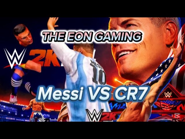 ||MESSI VS CR7⚽PLAYING WWE 2K24😱LIVE GAMEPLAY🔴ep07||#REELS #WWE2K24 #shorts