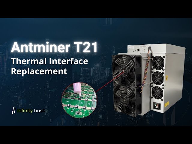 Antminer T21. Thermal Interface Replacement