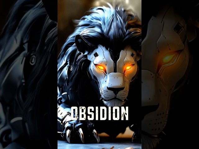 Obsidion: The Majestic Robotic Lion of the Future