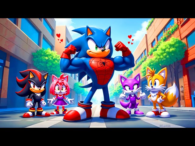 SONIC SPIDERMAN Falls In Love With AMY! - Love Story - Sonic The Hedgehog 3 Animation