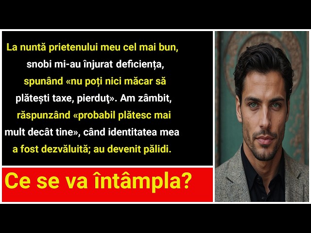 La o nuntă, cei bogați care m-au batjocorit și-au disprețuit dizabilitatea. Dar când am dezvăluit...