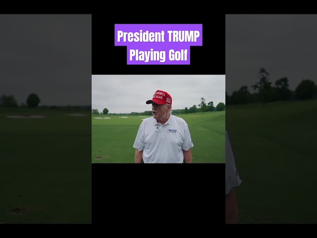 President TRUMP Playing Golf #trump #donaldtrump #donaldtrumpnews #usa #viral #biden #kamalaharris