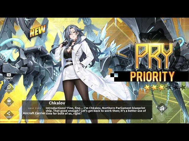 Azur Lane: Unlock SN Chkalov [PR5] AL & WoWs Collab (8/8/2022)